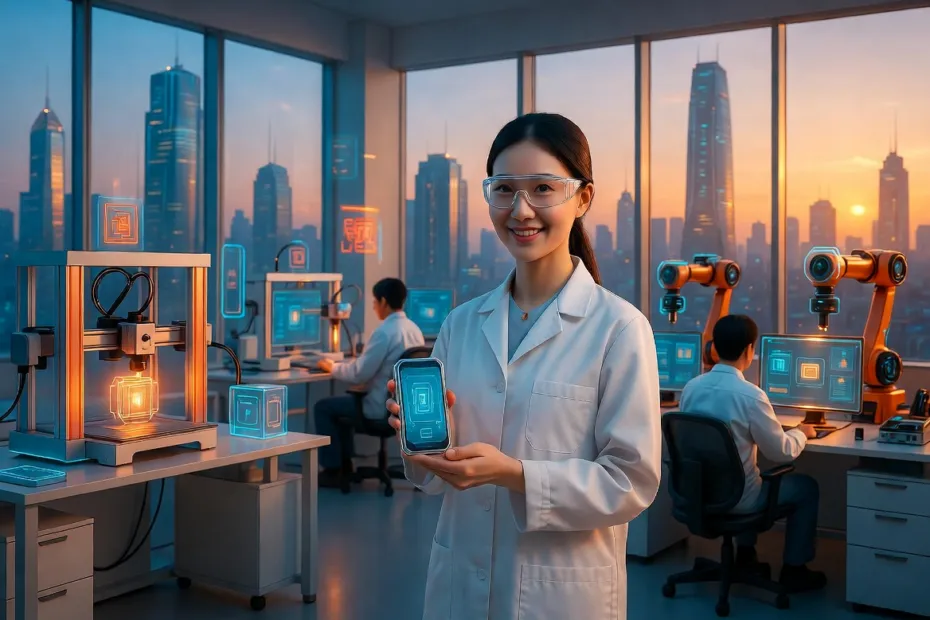 Modern high-tech R&D laboratory in Shenzhen